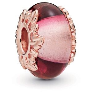 Rose Gold Retired Murano Charm